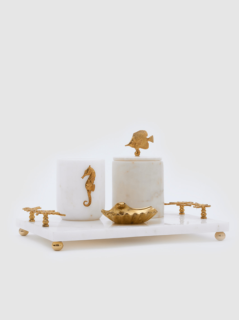 4-Piece Set in Marble