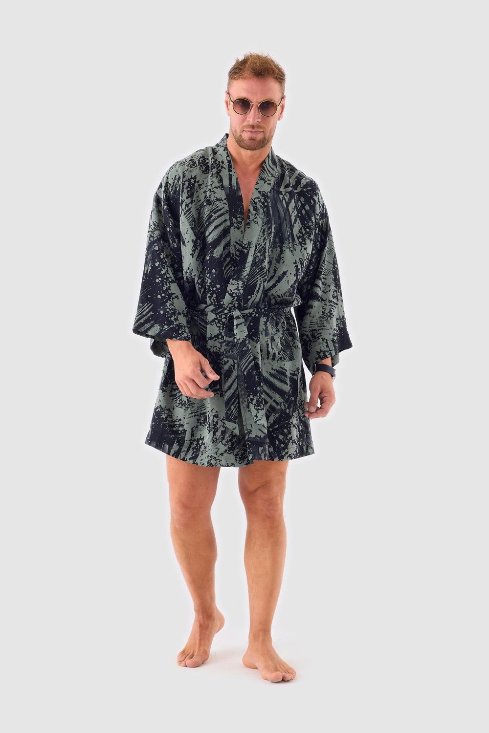 Green Men's Kimono