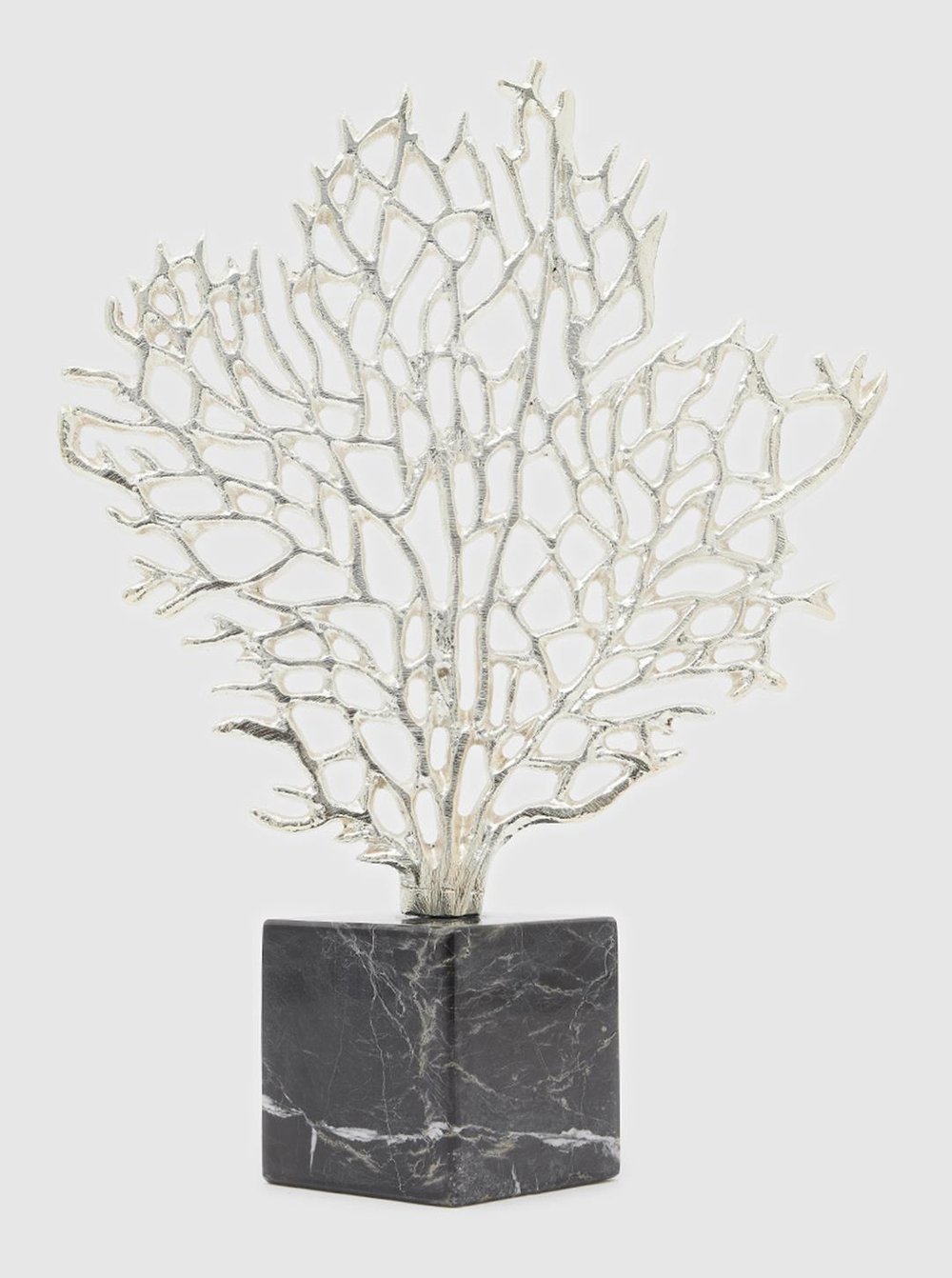 Silver Coral Figurine - Medium