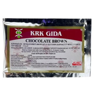 KAHVERENGİ TOZ GIDA BOYASI 9 g KRK GIDA