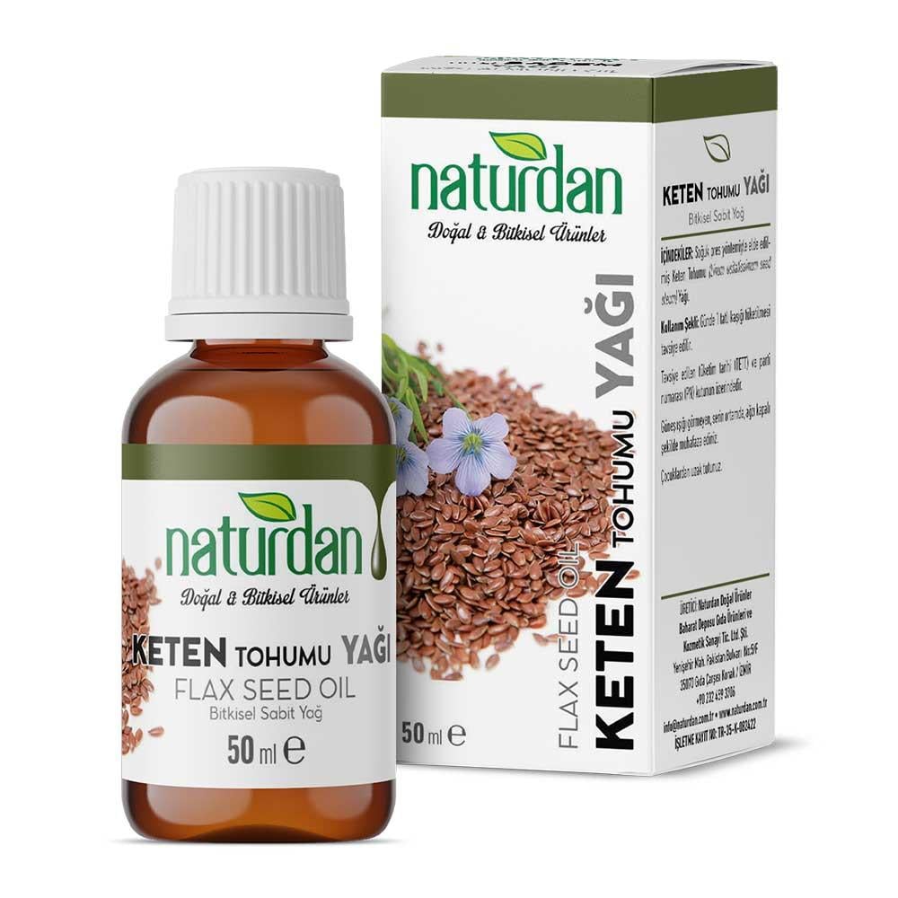 KETEN TOHUMU YAĞI 50 ml NATURDAN