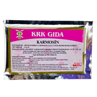 PEMBE TOZ GIDA BOYASI 9 g KRK GIDA