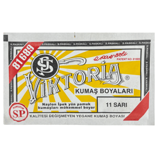SARI KUMAŞ BOYASI 10 g VİKTORİA