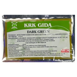 YEŞİL TOZ GIDA BOYASI 9g KRK GIDA