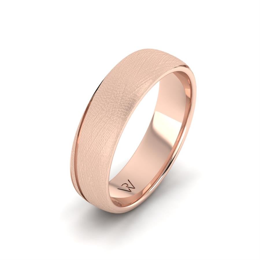 Alluring Season Rose Altın Modern Erkek Alyans