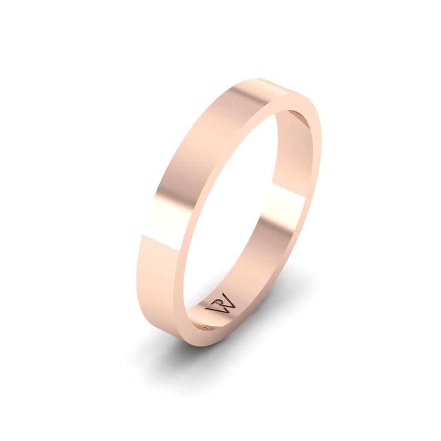Modern Erkek Çiçekli Rose Altın Alyans