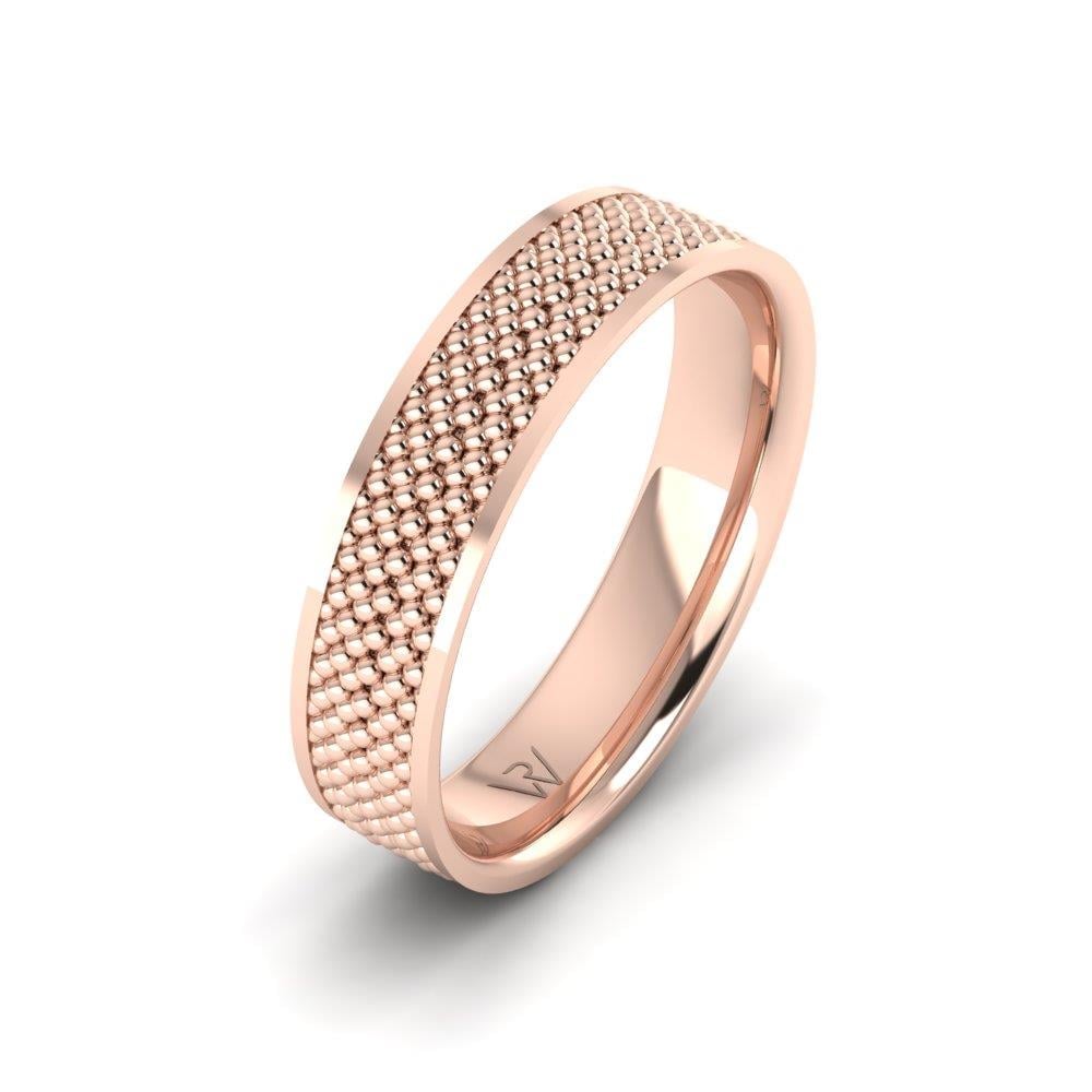 Eleganta Rose Altın Modern Erkek Alyans