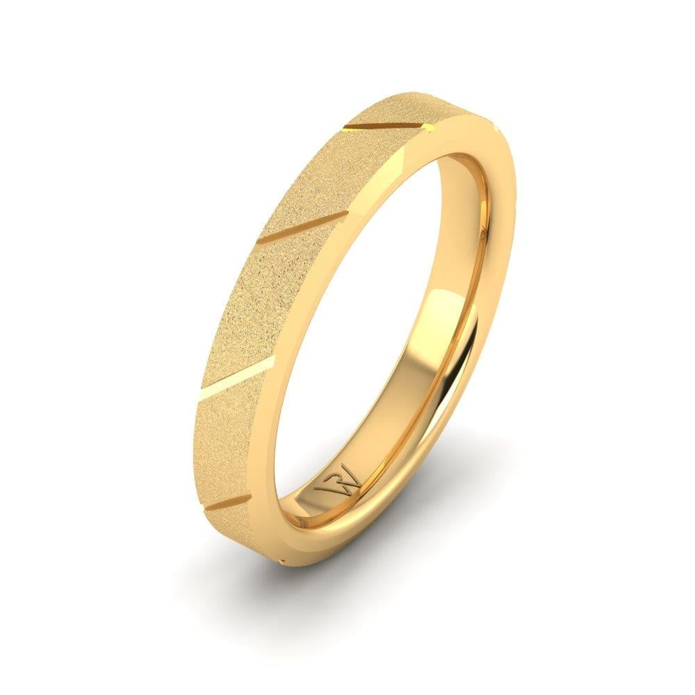 Modern Erkek Alyans Enchantedcircle Sarı Altın