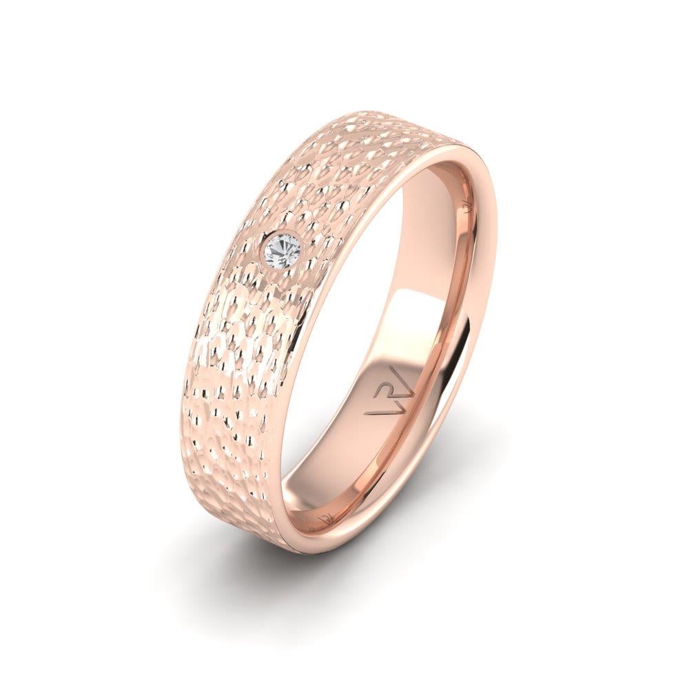 Harmonyhalo Rose Altın Zirkon Taşlı Kadın Alyans