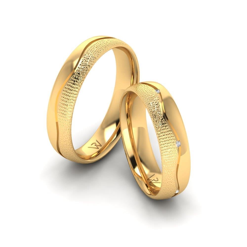 Harmonyshimmer Taşlı Sarı Altın Alyans Zirkon
