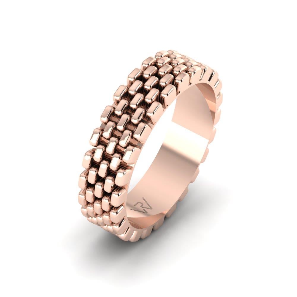 Kadın Modern Alyans Lovemeadow Rose Altın