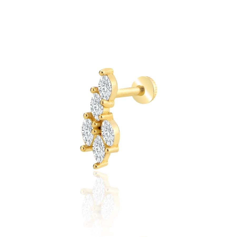 Gaillarde Zirkon Piercing