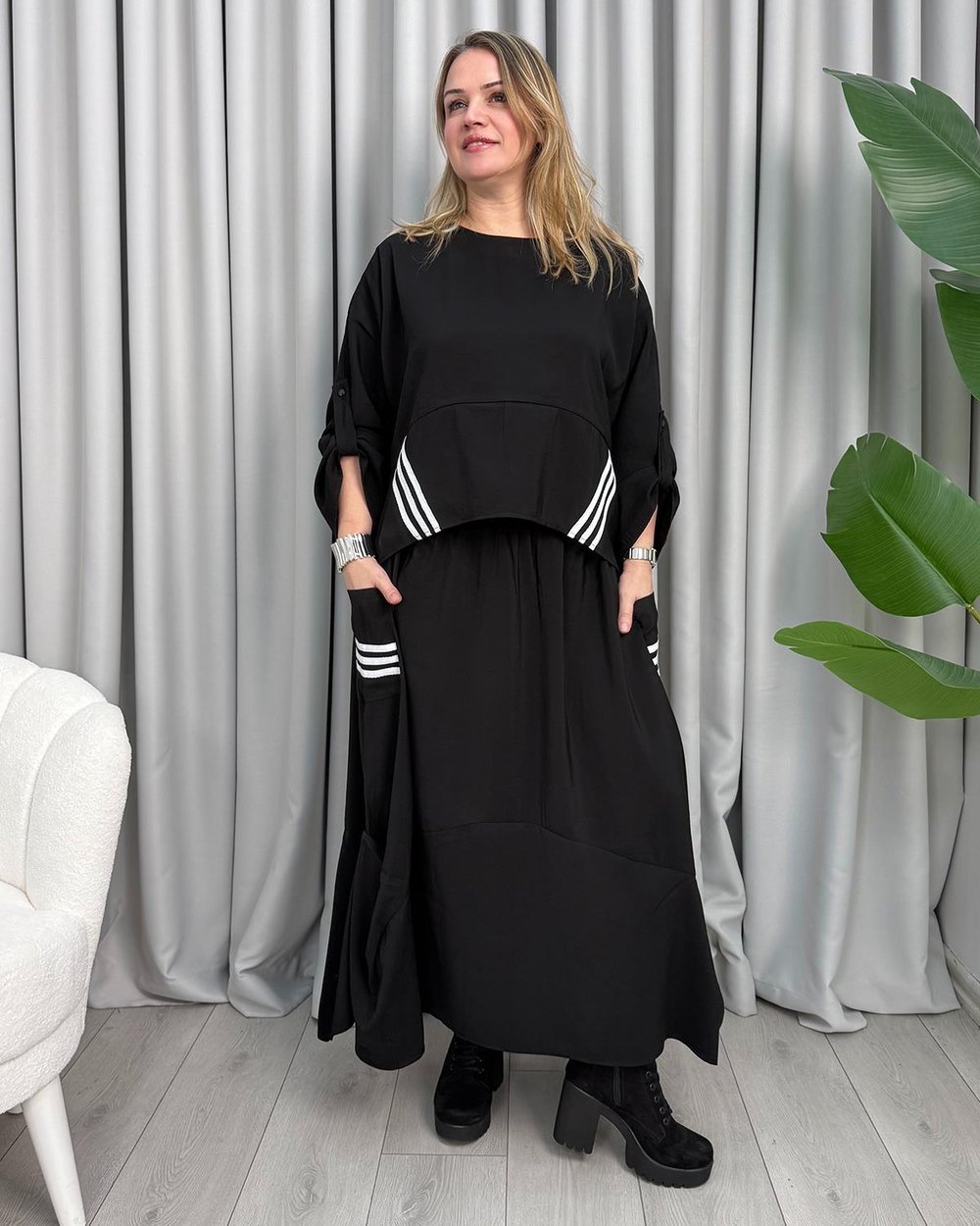 Adele Tasarım Takım Siyah