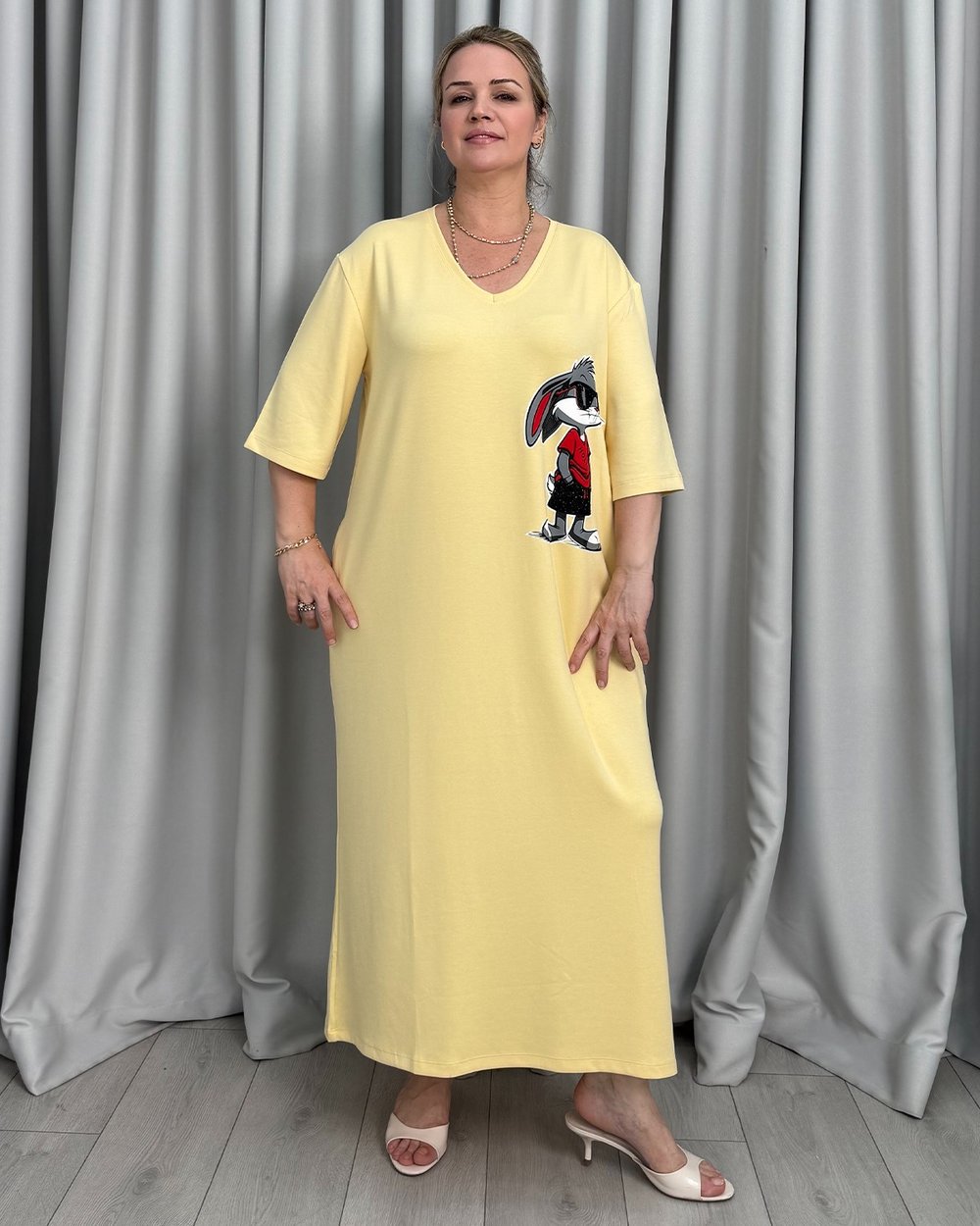 Bunny Basic Elbise Sarı