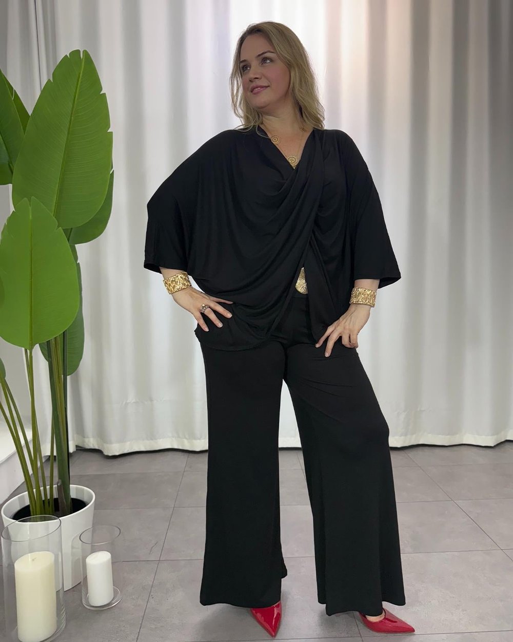 Caterina Tasarım Takım Siyah
