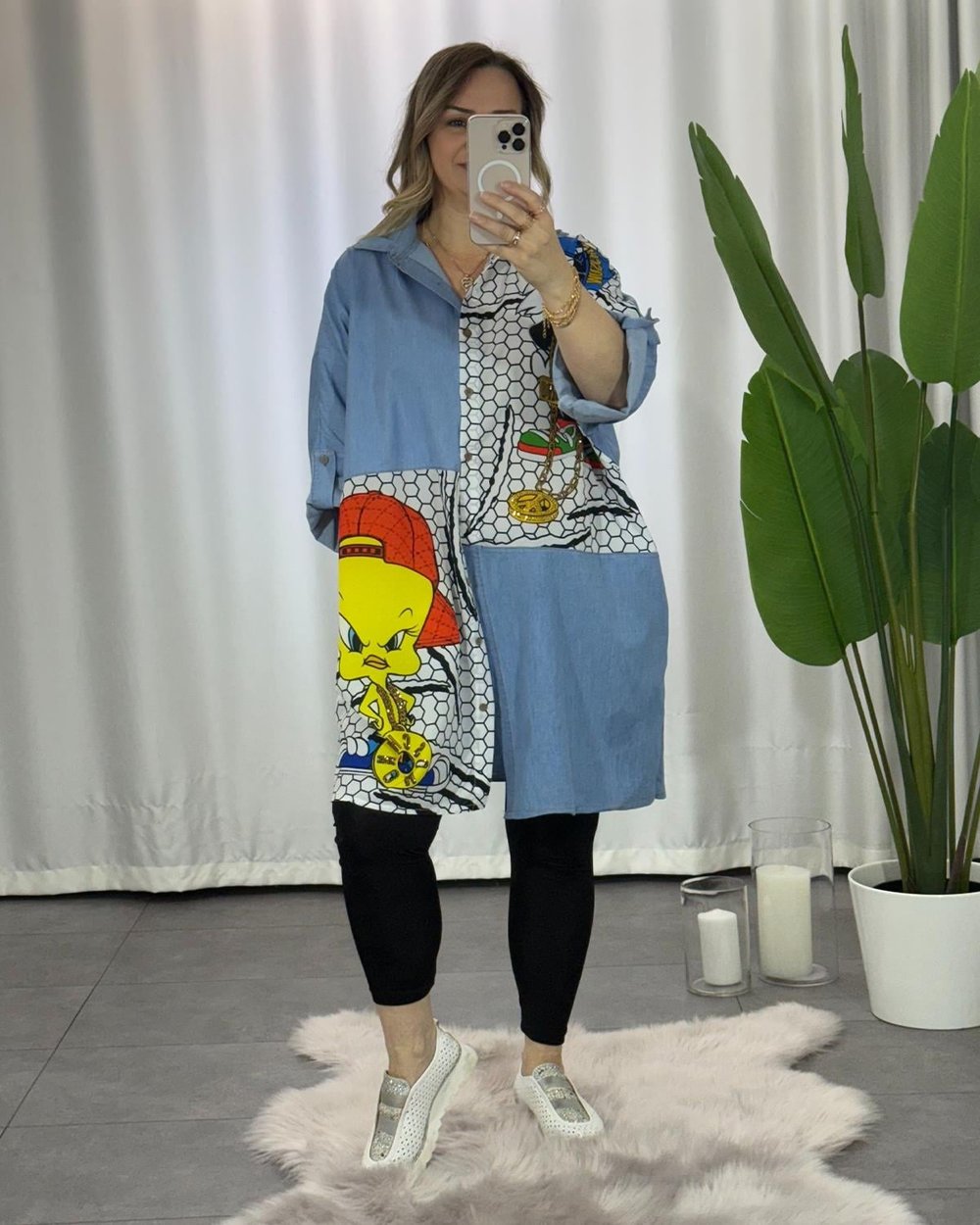 Daisy Denim Tasarım Gömlek