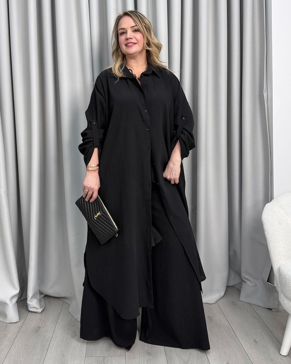 Karolina Salaş Takım Siyah