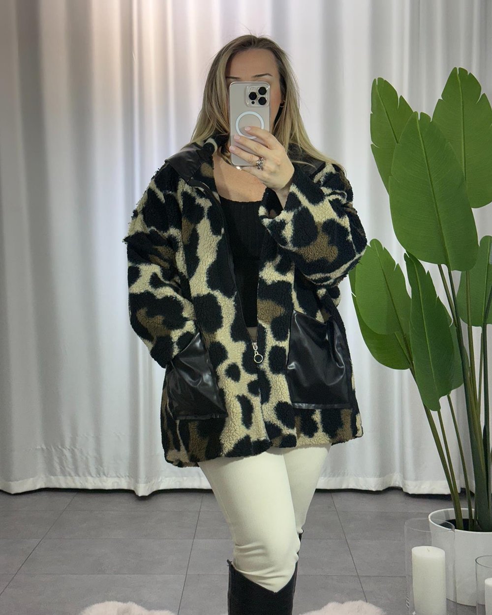 Leopar Peluş Kaban