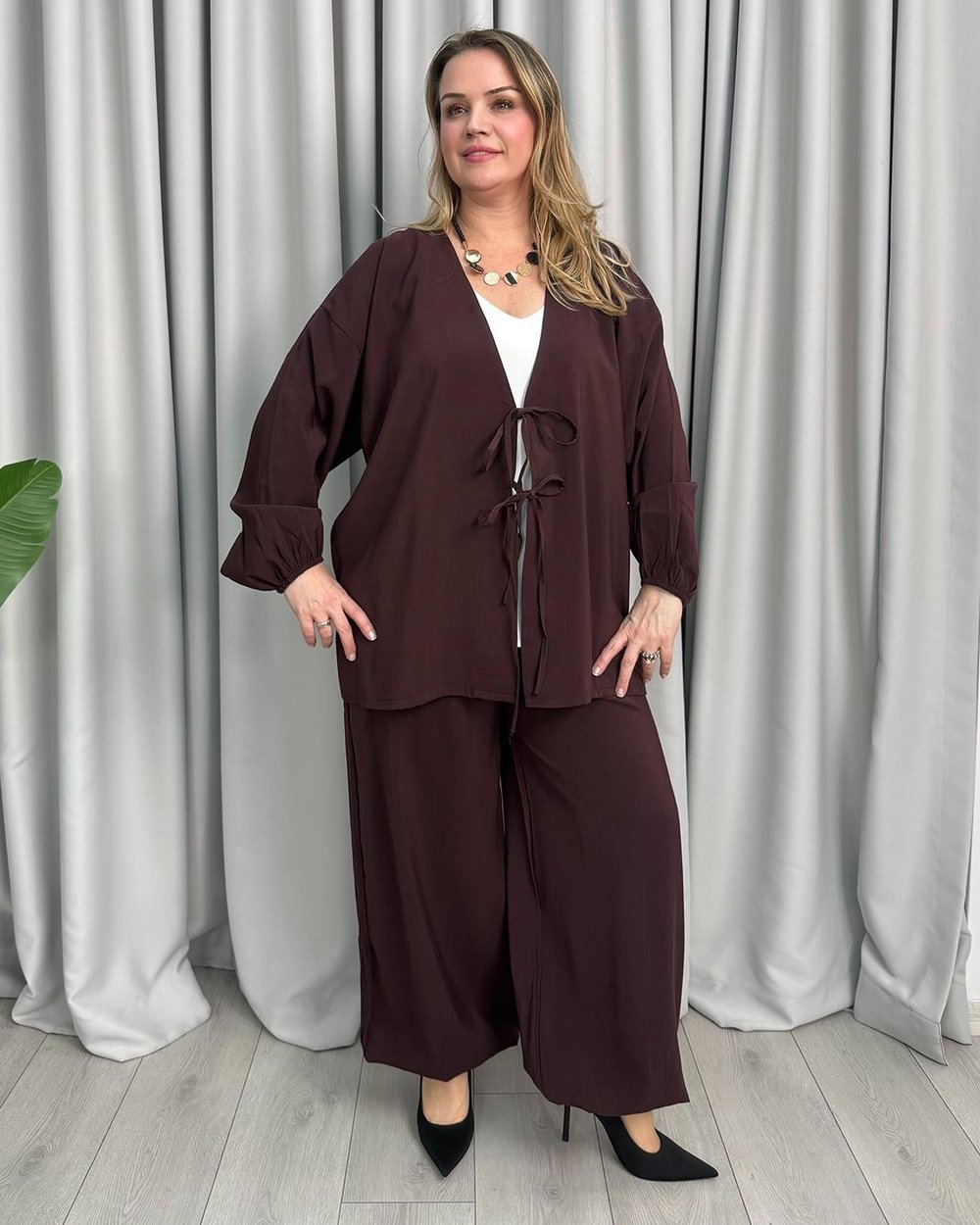 Lola Tasarım Takım Bordo
