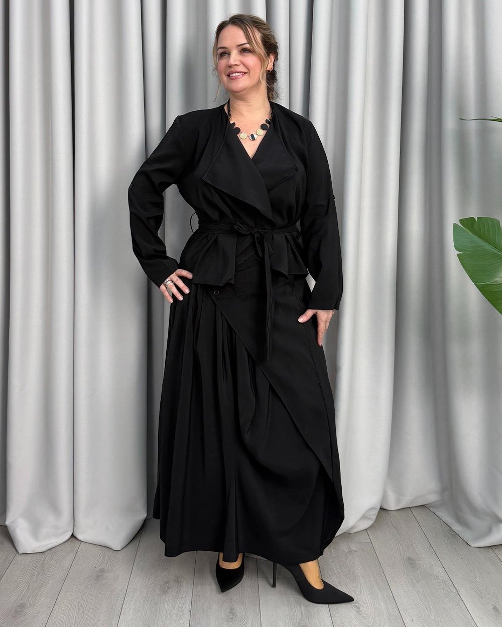 Maria Tasarım Takım Siyah