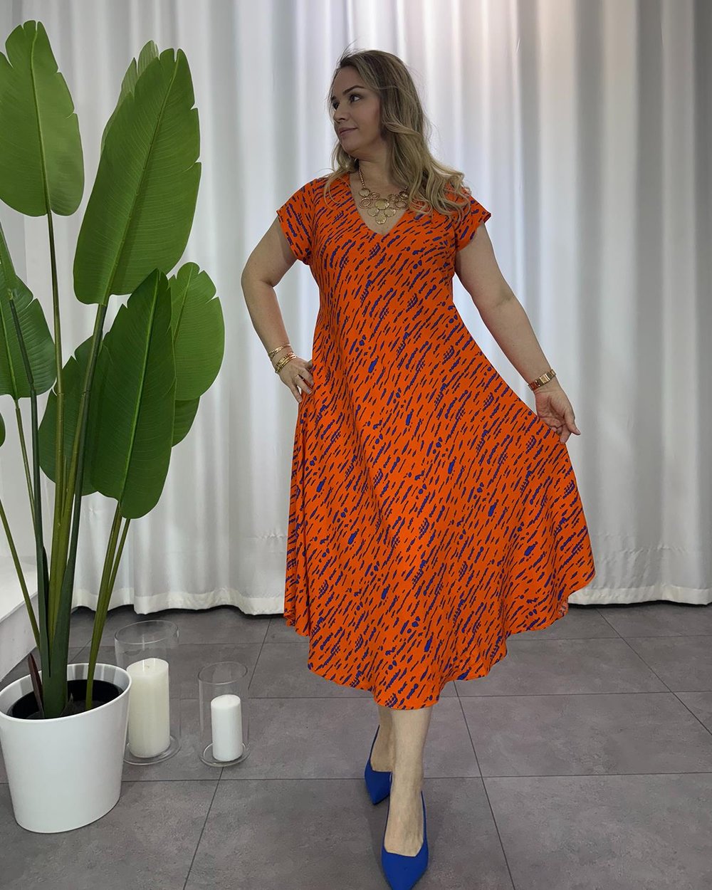 Melodi Elbise Orange
