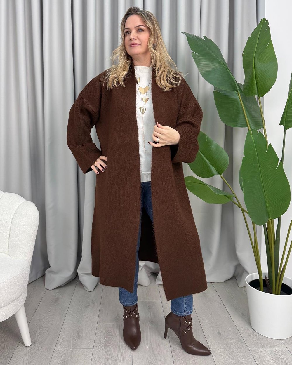 Pomela Hırka Kahve