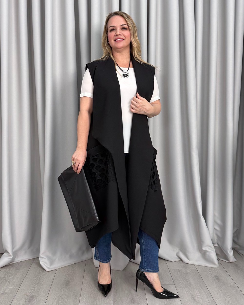 Romina Tasarım Yelek Siyah