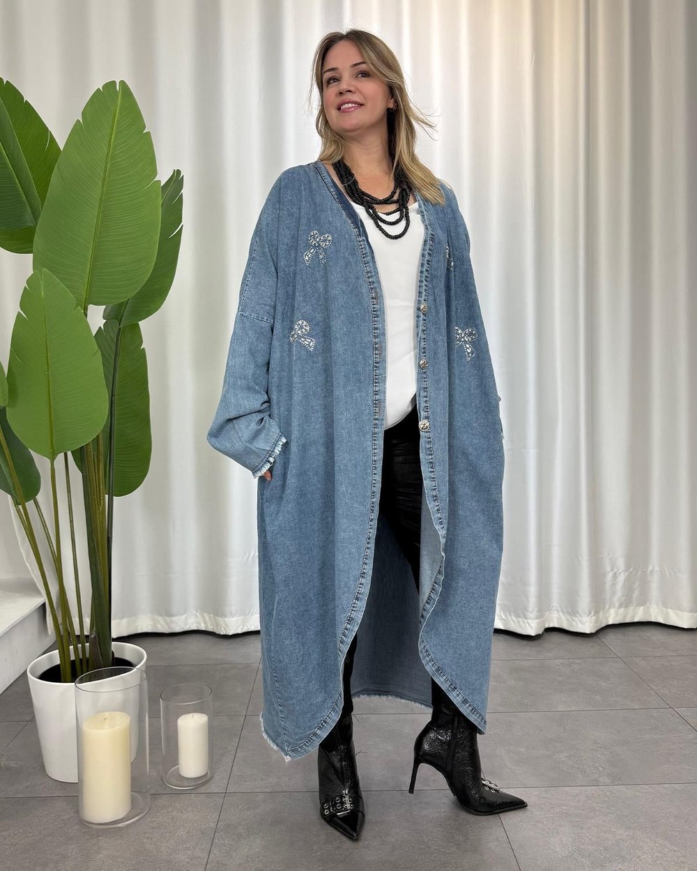 Tressa Denim Trençkot