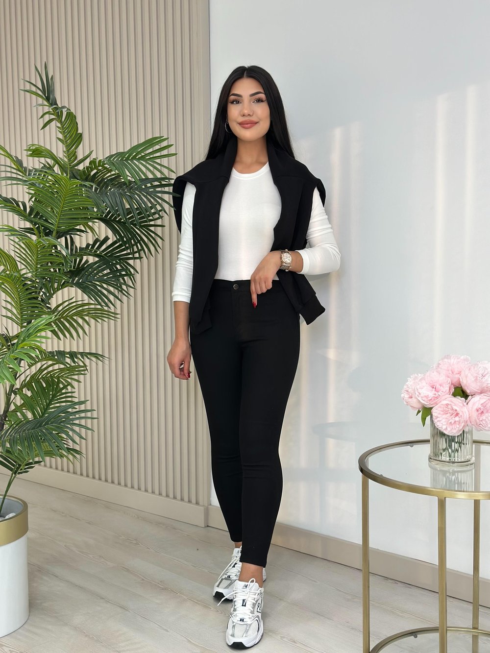 Joni Likralı Tayt Kot Siyah
