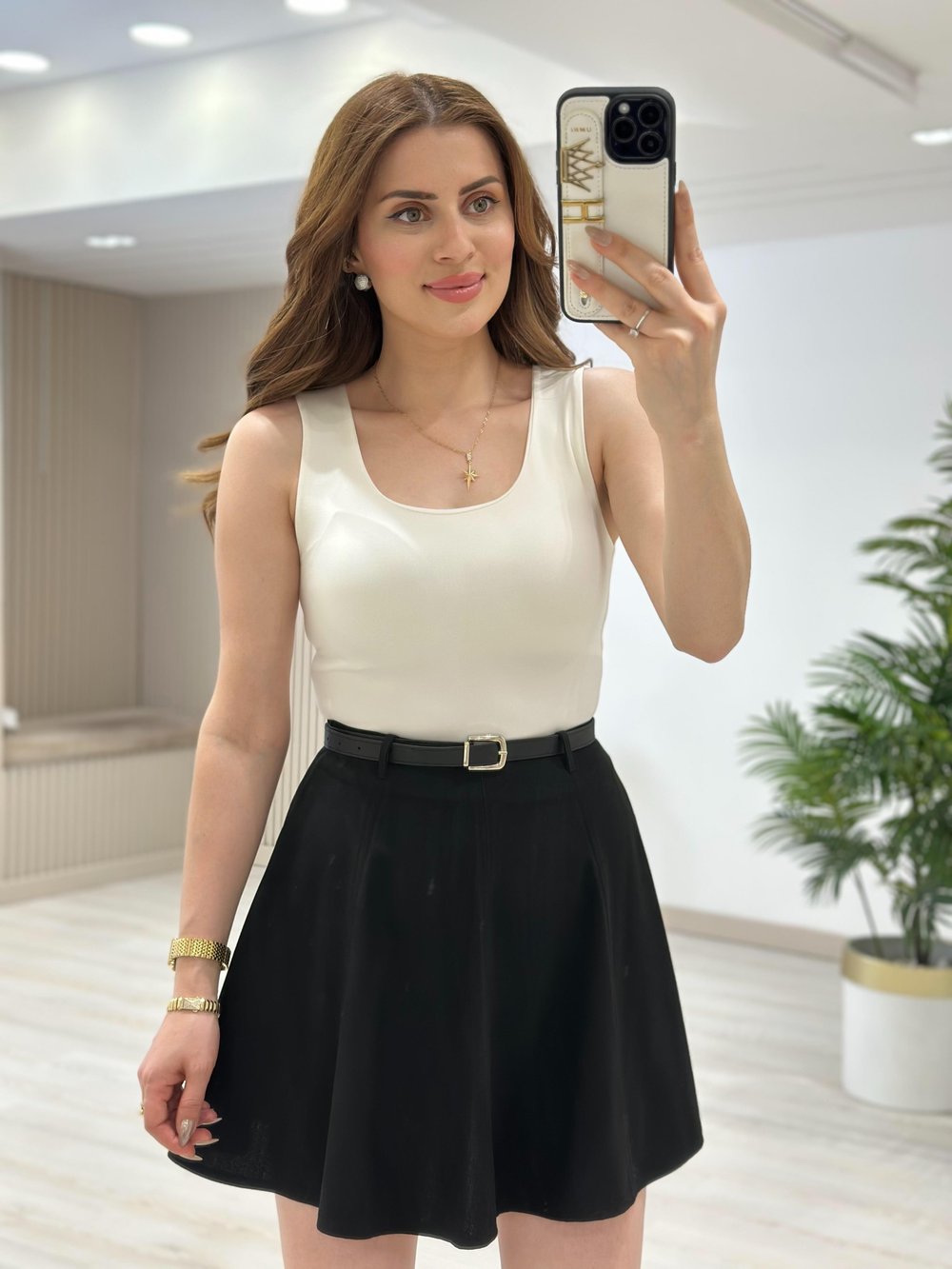 Kalın Askılı Marka Model Atlet Beyaz