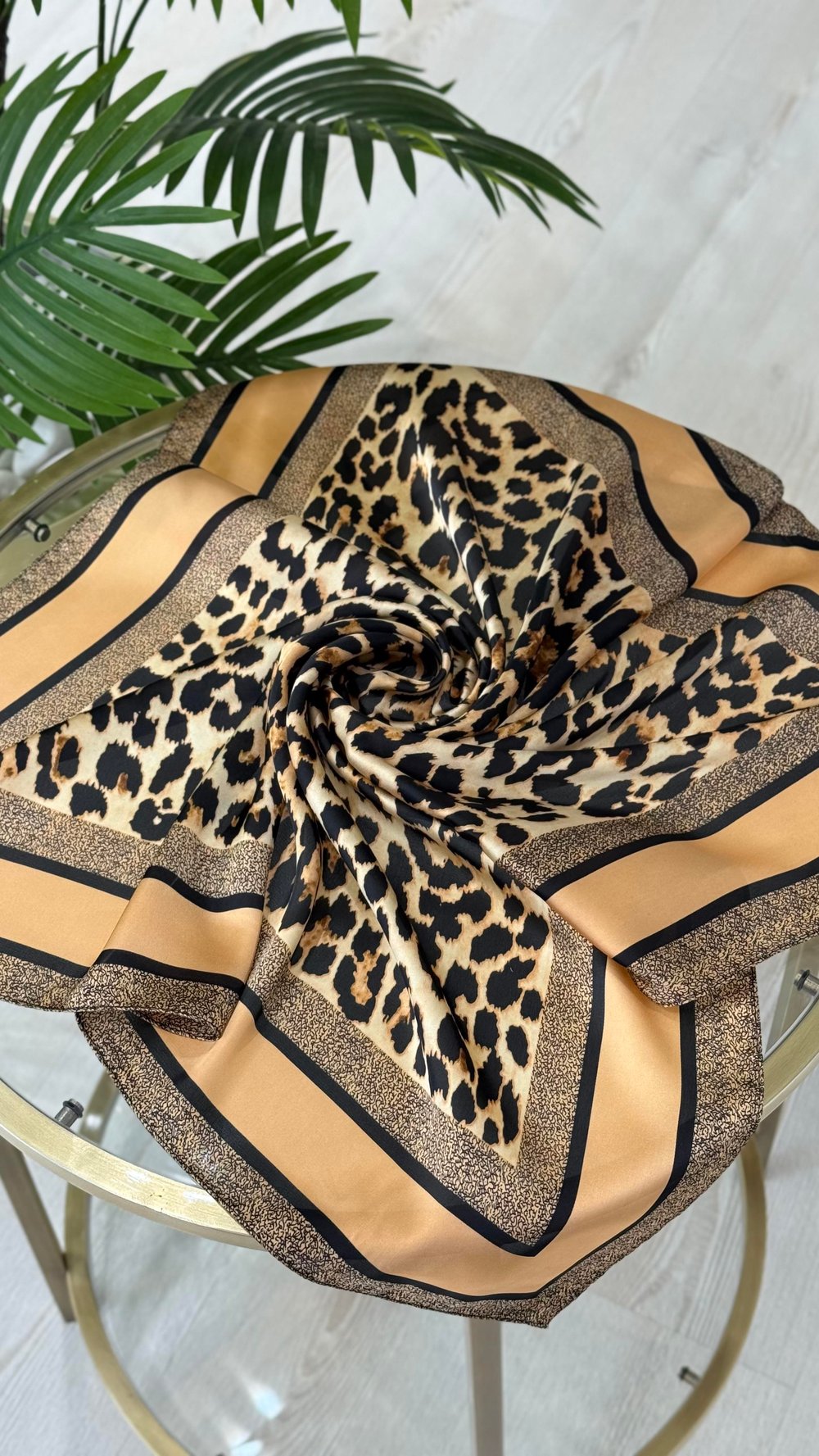 Leopar Desenli Fular