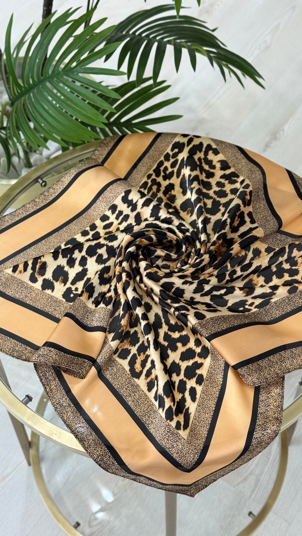 Leopar Desenli Fular
