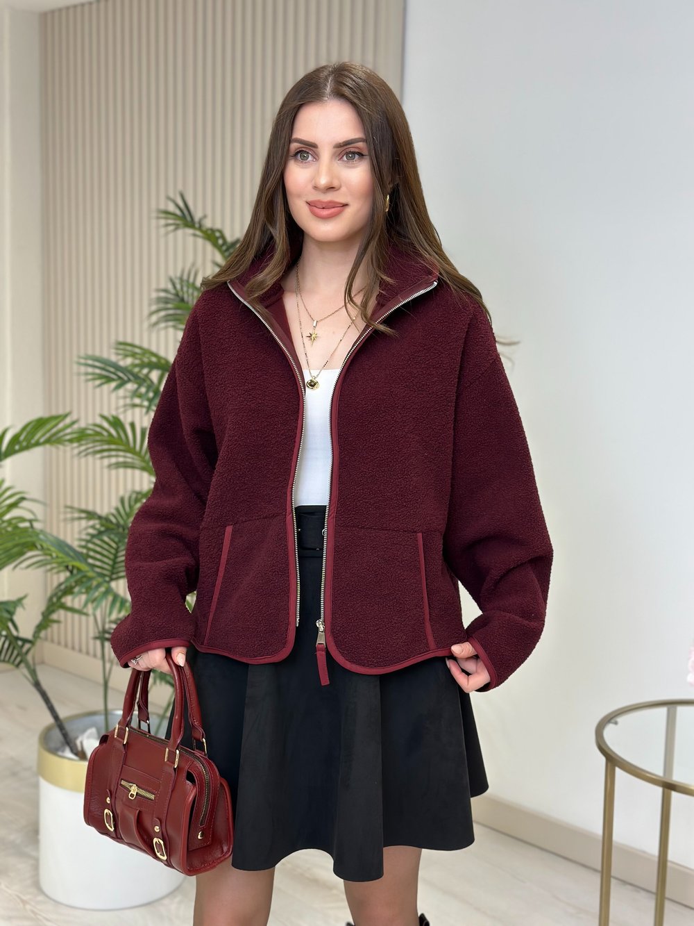 Mürdüm Polar Sweatshirt