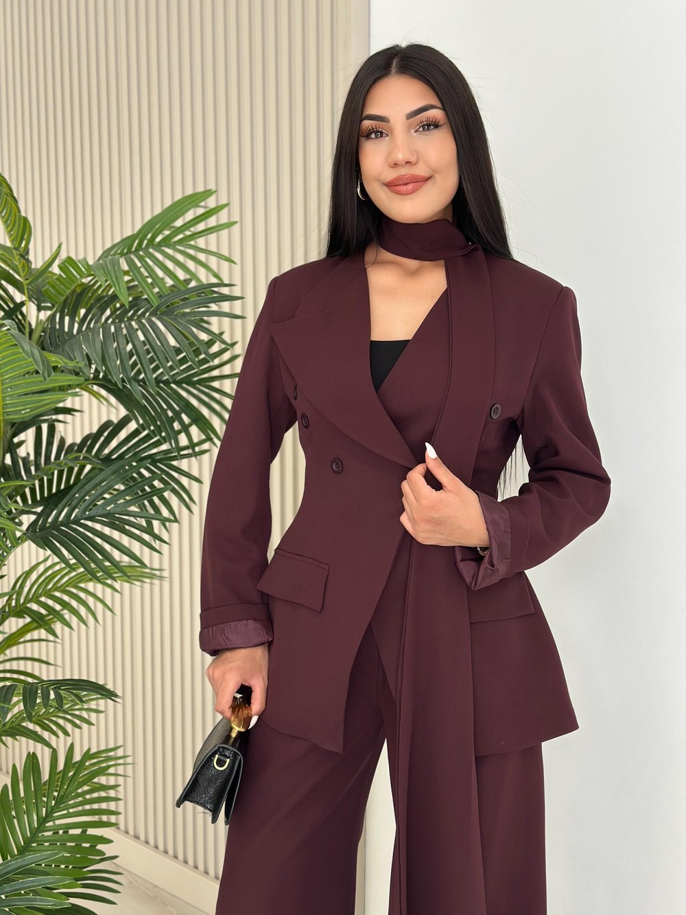 Premium Seri Üçlü Takım Mürdüm