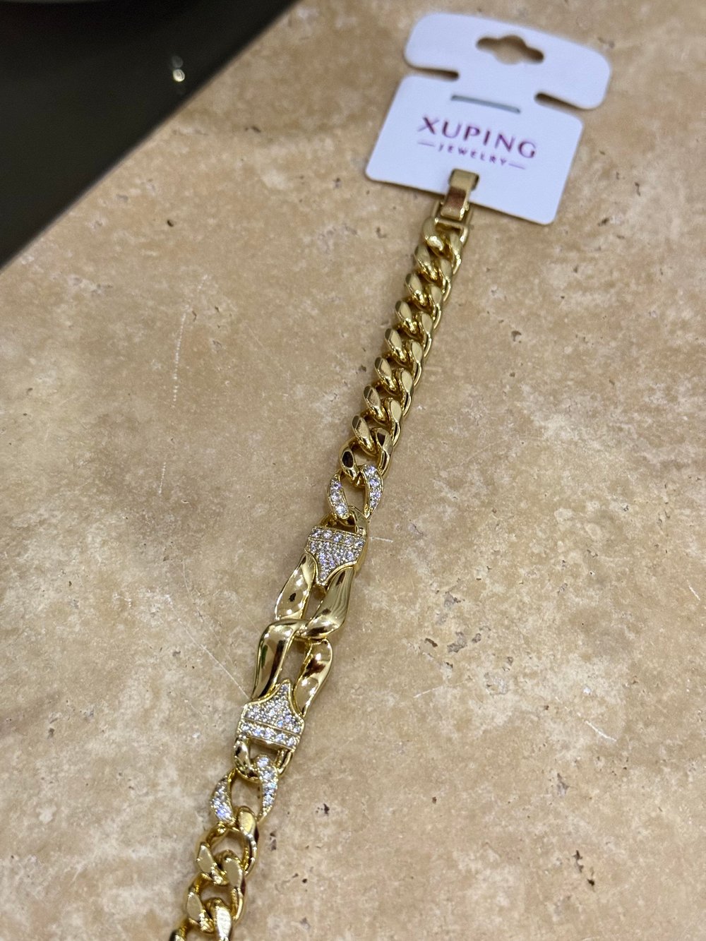 Xupıng Lale Kalın Bileklik Gold