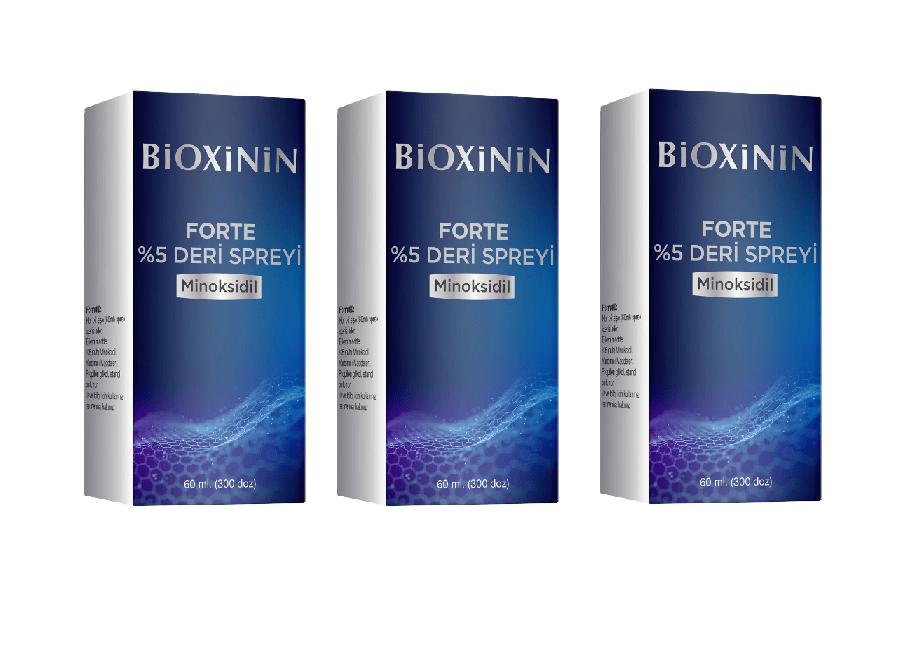 Bioxinin Minoksidil %5 Deri Spreyi 60 ml 3 Adet