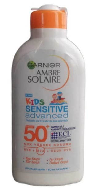 Garnier Ambre Solaire Kids Sensitive Adveanced Çocuk Krem GKF50+ 200 ml