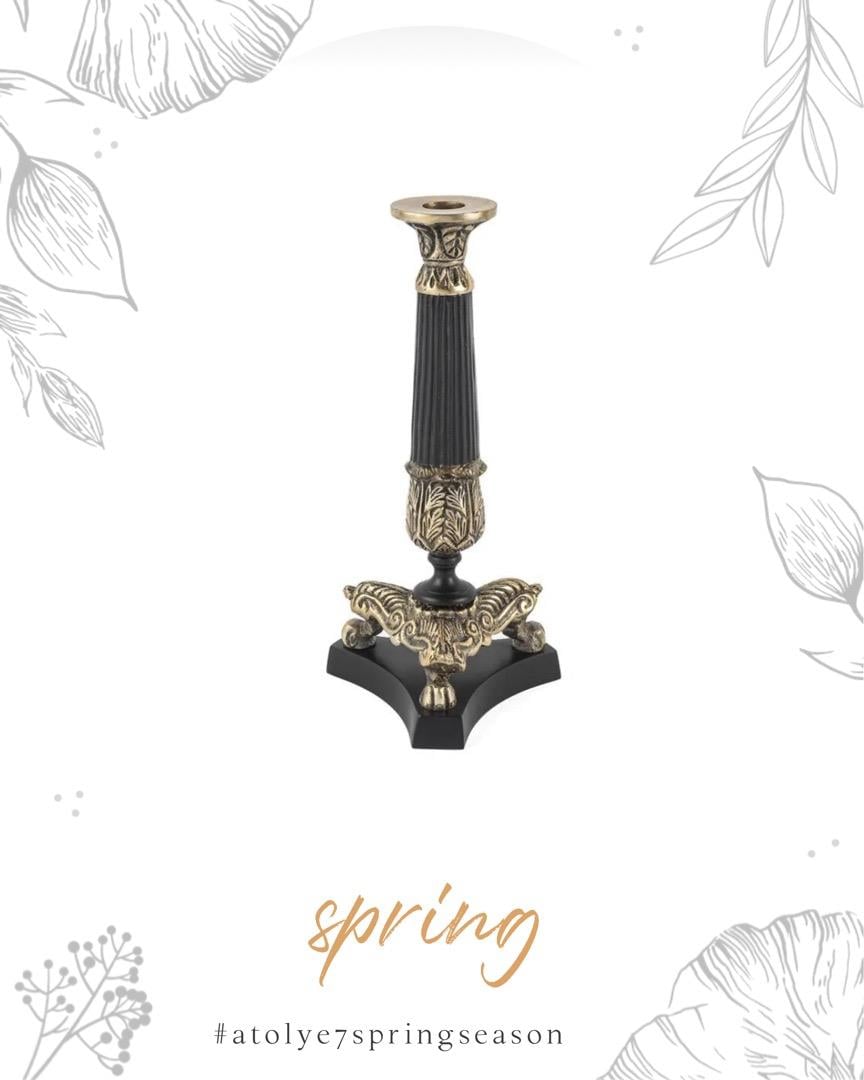 Gold siyah 2'li şamdan