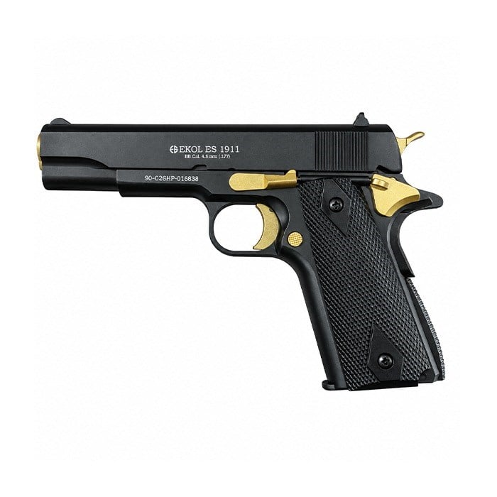EKOL ES 1911 Siyah ALTIN Havalı Tab.-Blowback