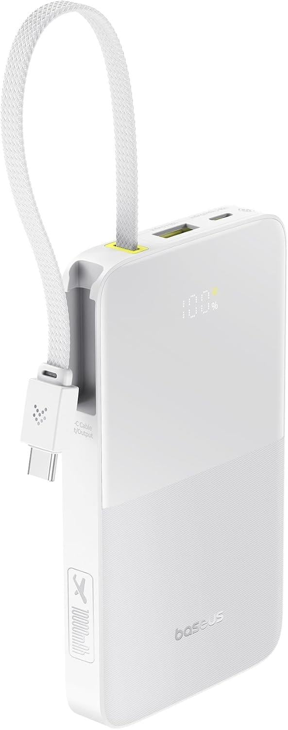 Baseus Enerfill FC51 Bipow2 Pro Powerbank 10.000 mAh 22.5W – Beyaz