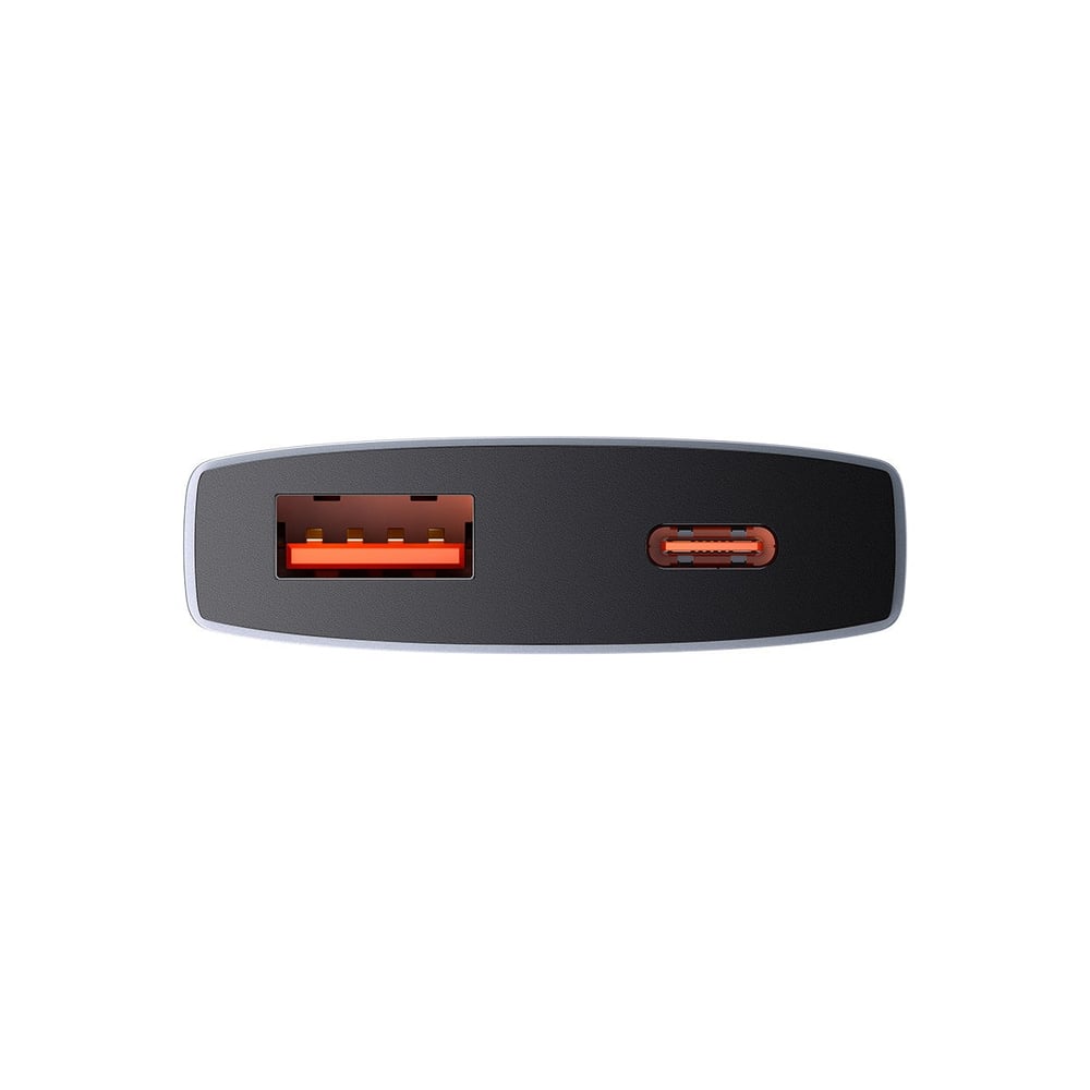 Baseus GaN5 Pro 65W USB-C PD ve USB-A Çıkışlı Ultra İnce Hızlı Şarj Seyahat Adaptörü - Siyah (Türkiye Uyumlu Priz Başlığı)