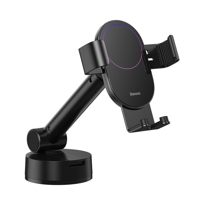 Baseus Simplism Gravity Teleskopik Uzatılabilir Otomatik Kavramalı Ön Cam Araç İçi Telefon Tutucu - Siyah