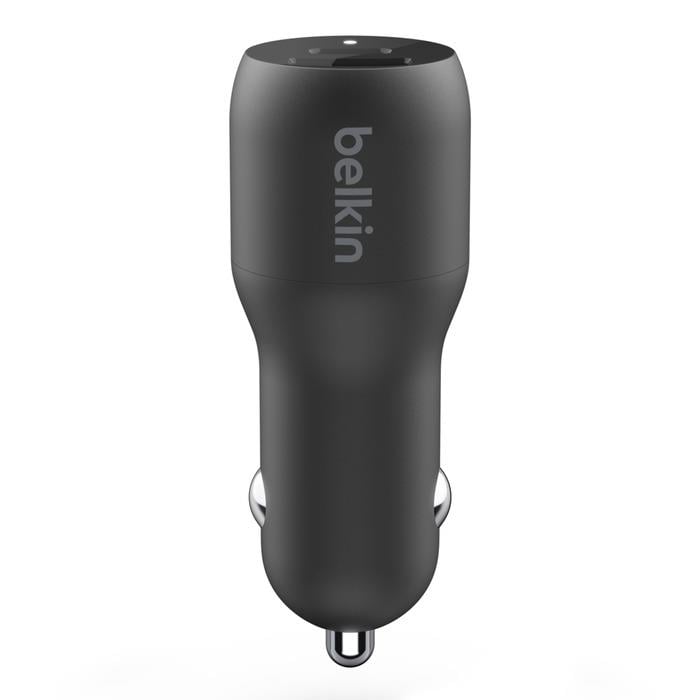 Belkin Araç Şarjı 2li USB-A/C 37W- Siyah