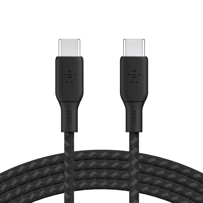 Belkin BoostCharge USB-C to USB-C Örgülü 100W Kablo 2M-Syh