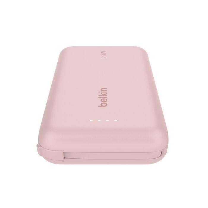 Belkin BPB021HQPK BoostCharge 10.000 mAh 20W Entegre USB-C Kablolu Powerbank – Pembe