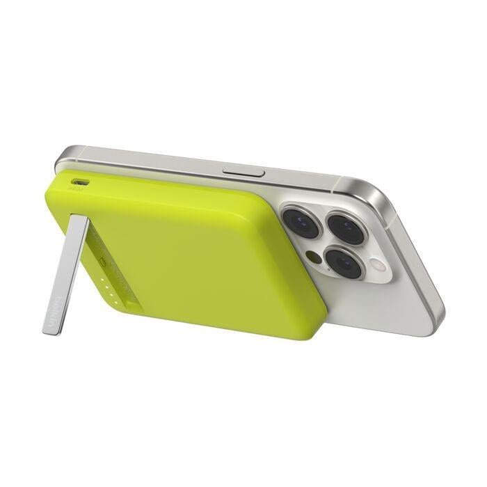 Belkin BPD006DSCY-APL BoostCharge Pro MagSafe Uyumlu Qi2 15W 5K Kablosuz Powerbank - Yeşil