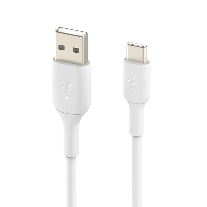 Belkin CAB001BT1MWH2PK BoostCharge USB-C to USB-A 1M (2li Paket) Şarj Kablosu – Beyaz