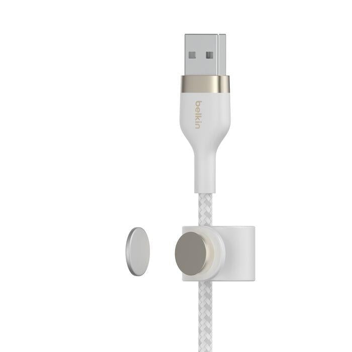 Belkin CAB010DS1MWH BOOST↑CHARGE Pro Flex USB-A to USB-C 1M Kablo - Beyaz