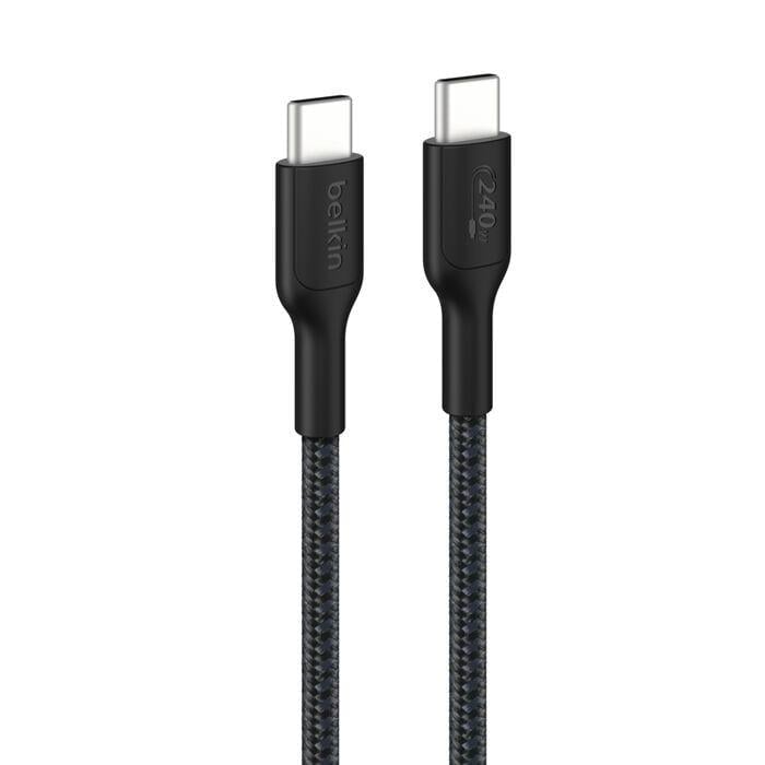 Belkin CAB025HQ1MBK Boostcharge Pro 240W Usb-C To Usb-C Örgülü Kablo 1M - Siyah