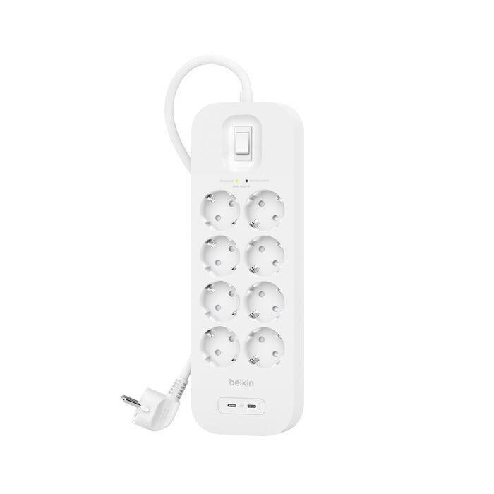 Belkin SRB004VF2M-V2 8li 2M Akım Koruma Priz+2x USB-C 